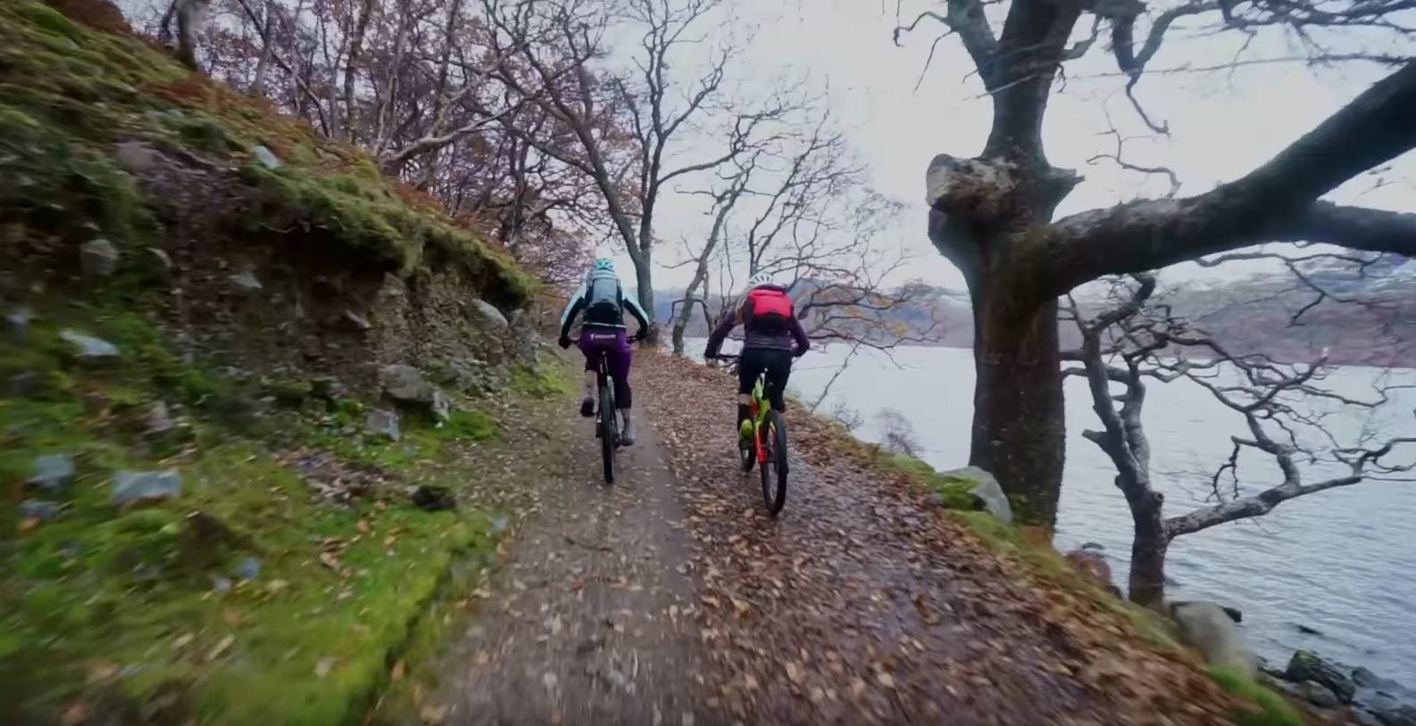 Nothing like a mild winter ride. Hannah Barnes hits the trails with her Mum.