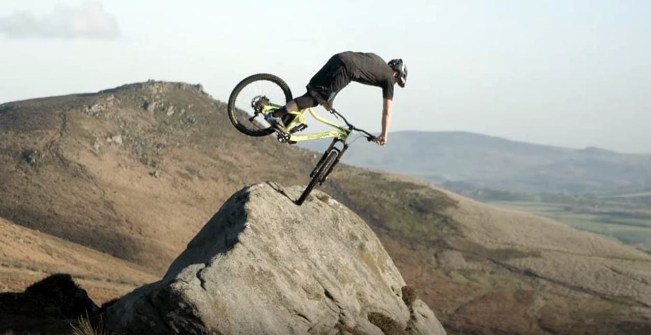 Chris Akrigg rides his mountain bike over Englands most beautiful natural terrain
