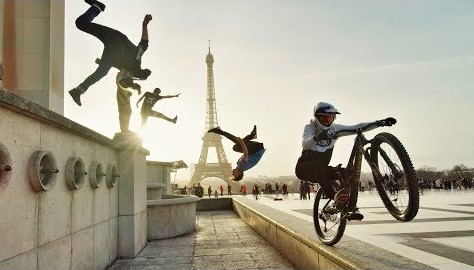 Bike & Rooftop Parkour | London to Paris | Fabio Wibmer