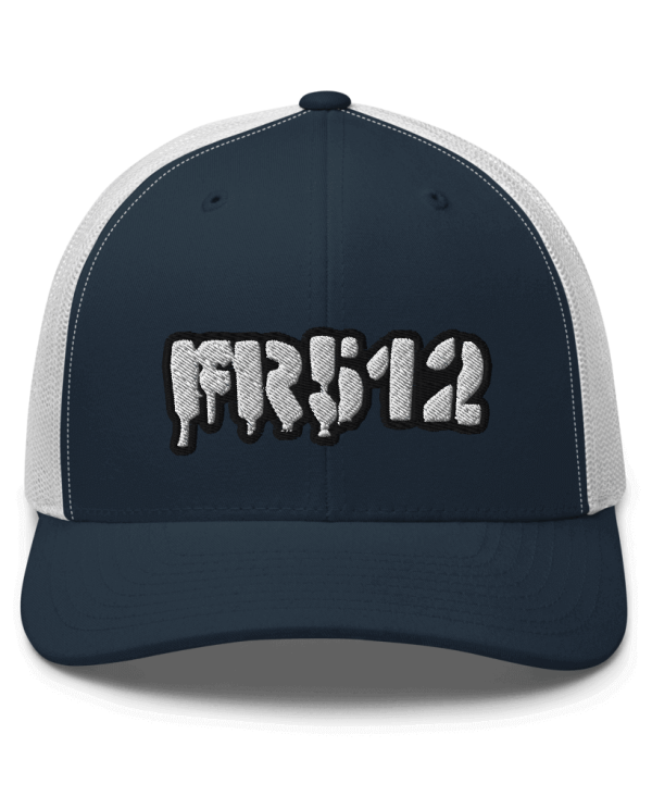 FR512 Trucker Hat - White Navy