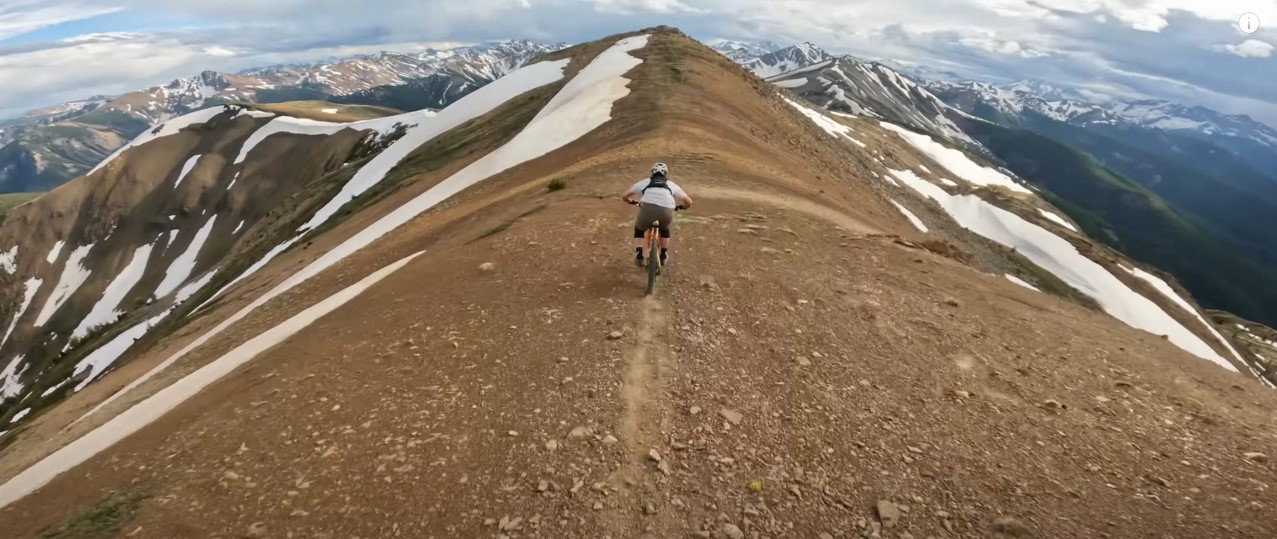 Professional Mountain Biker Rémy Métailler rides the trails at Panorama Mountain Resort