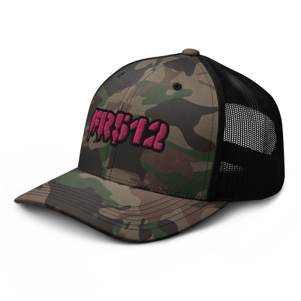 FR512 Camouflage Trucker Hat Pink - Image 8