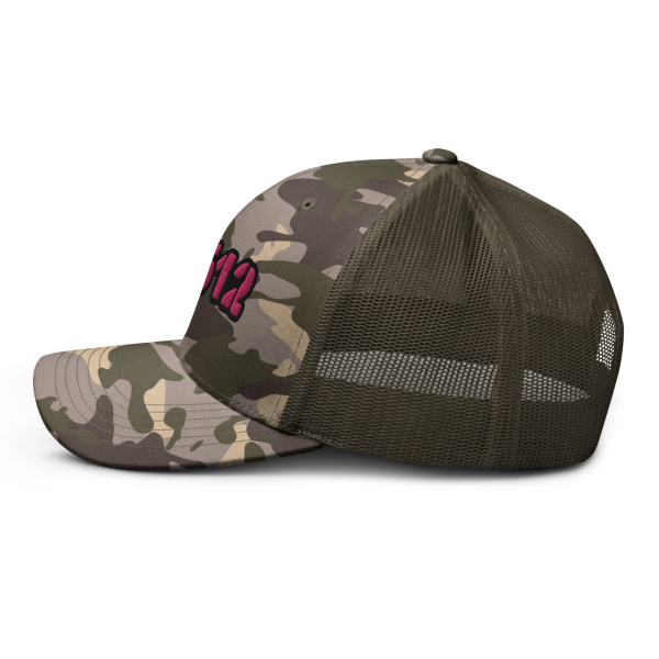 FR512 Camouflage Trucker Hat Pink - Image 21